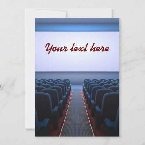 Movie theater invitations