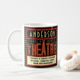Movie Theater Marquee Home Cinema | Personalized Coffee Mug