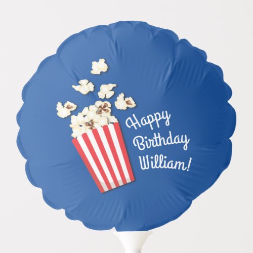 Movie Theater Popcorn Birthday Party Balloon