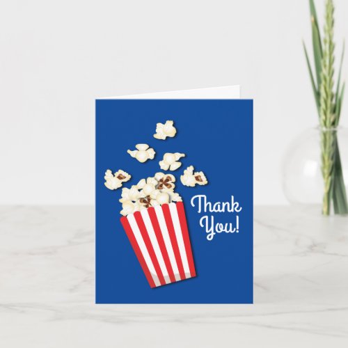 Movie Theater Popcorn Birthday Party Card