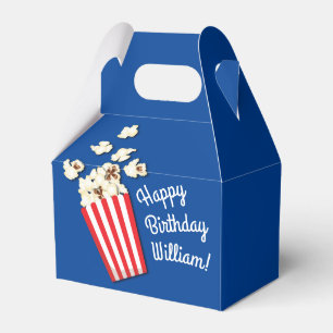 Movie Theater Popcorn Birthday Party Favor Boxes