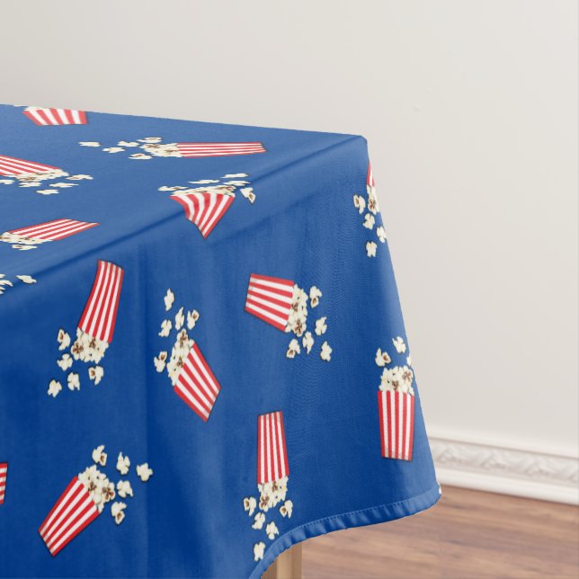 Movie Theater Popcorn Birthday Party Tablecloth (In Situ)