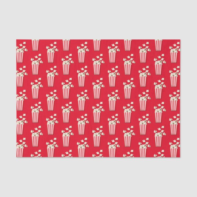 Movie Theater Popcorn Birthday Party Tissue Paper (Front)