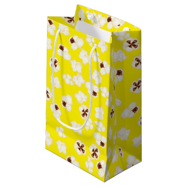 Movie Theater Popcorn Small Gift Bag (Front Angled)