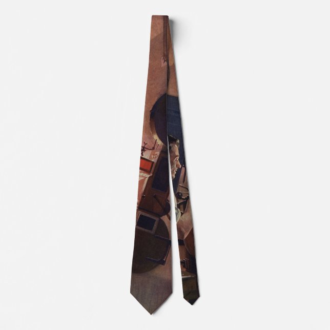 Movie Theater Projectionist, Vintage Business Neck Tie (Front)