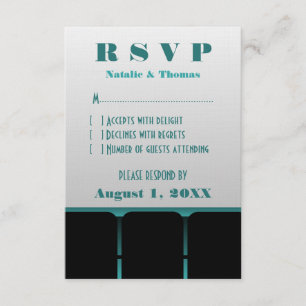 Movie Theater Response Card, Teal