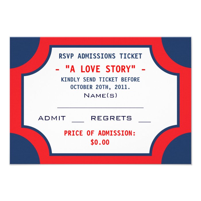 Movie Marquee Themed Wedding Party Invitation