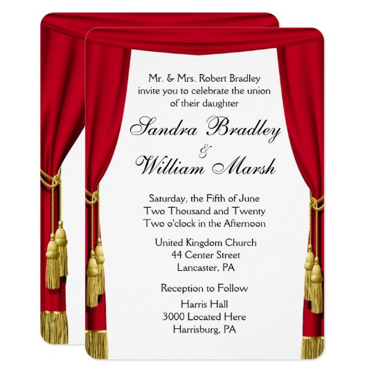 Movie Theater Themed Wedding Invitations 2