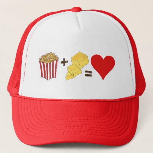 Movie Theatre Buttered Popcorn Stick of Butter  Trucker Hat