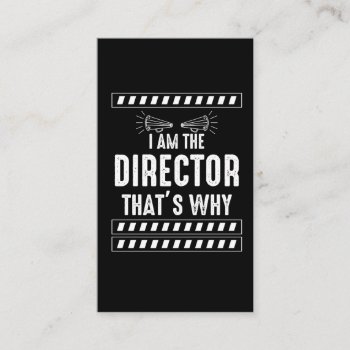 Movie Theatre Director Filmmaker Saying Business Card by Designer_Store_Ger at Zazzle