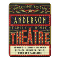 Movie Theatre Marquee Home Cinema | Custom Name Door Sign