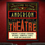 Movie Theatre Marquee Home Cinema | Custom Name Poster