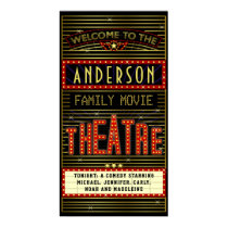 Movie Theatre Marquee Home Cinema | Name Long Poster