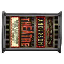Movie Theatre Marquee Home Cinema | Personalized Serving Tray