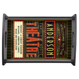 Movie Theatre Marquee Home Cinema | Personalized Serving Tray