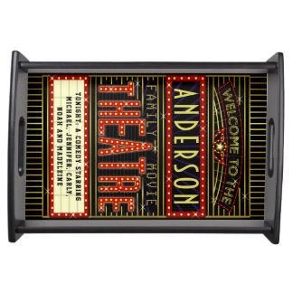 Movie Theatre Marquee Home Cinema | Personalized Serving Tray