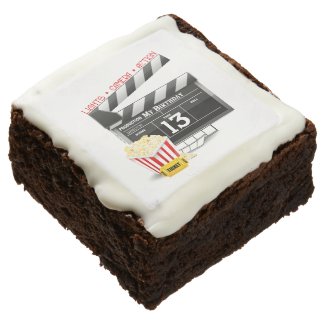 Movie Theme 13th Birthday Brownie
