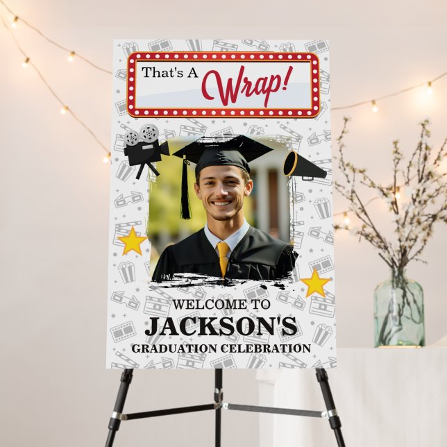 Movie Theme Graduation Party That's A Wrap Foam Board (In Situ (Stand))
