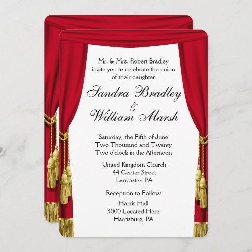 Movie Theme  Wedding Invitation