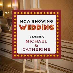 Movie Theme Wedding Marquee Sign