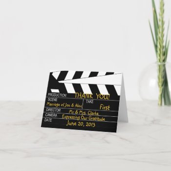 Movie Theme Wedding Thank You by stampgallery at Zazzle