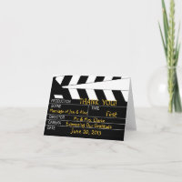 Movie Theme Wedding Thank You