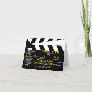 Movie Theme Wedding Thank You Card