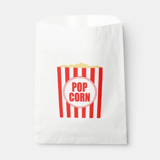 Movie Themed Popcorn Design Favor Bag | Zazzle