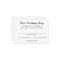 Movie Ticket Admission Black and White Wedding