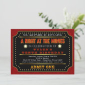 Movie Ticket Birthday Party Invitation (Standing Front)