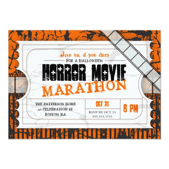 Halloween Movie Party Invitations 6