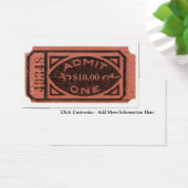 Movie Ticket Stub, Vintage Admit One Retro Custom (Desk)