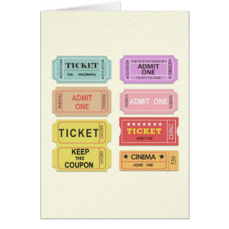 Movie Tickets Cards