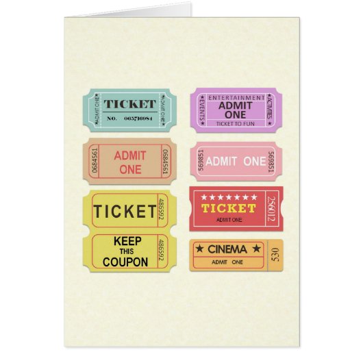 Movie Tickets Cards (Front)