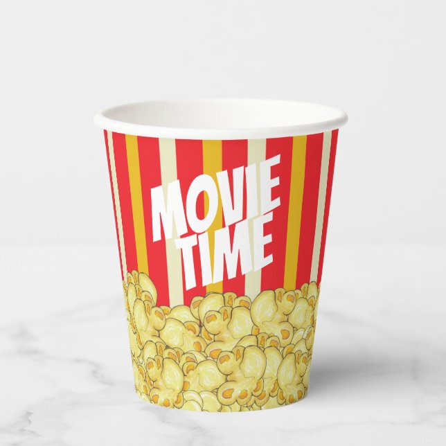Movie Time Paper Cups (Front)