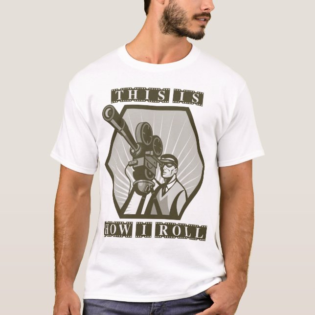 movie tv film camera director T-Shirt (Front)