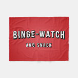 Movie Tv Night Binge Watch and Snack Blanket