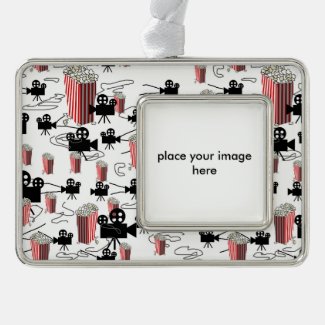 Movies and Popcorn Christmas Ornament