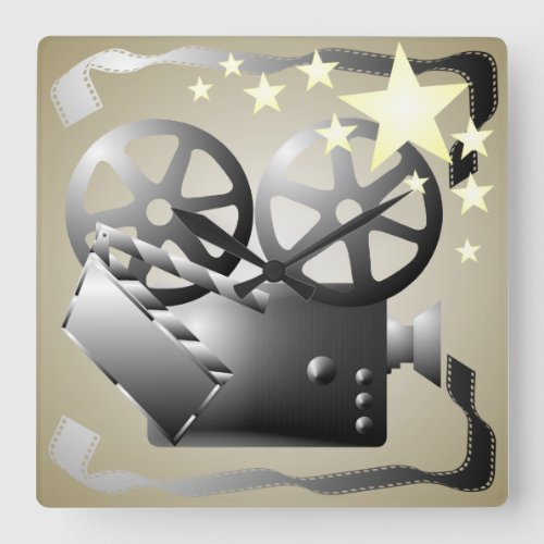 Movies Cinema Wall Clock