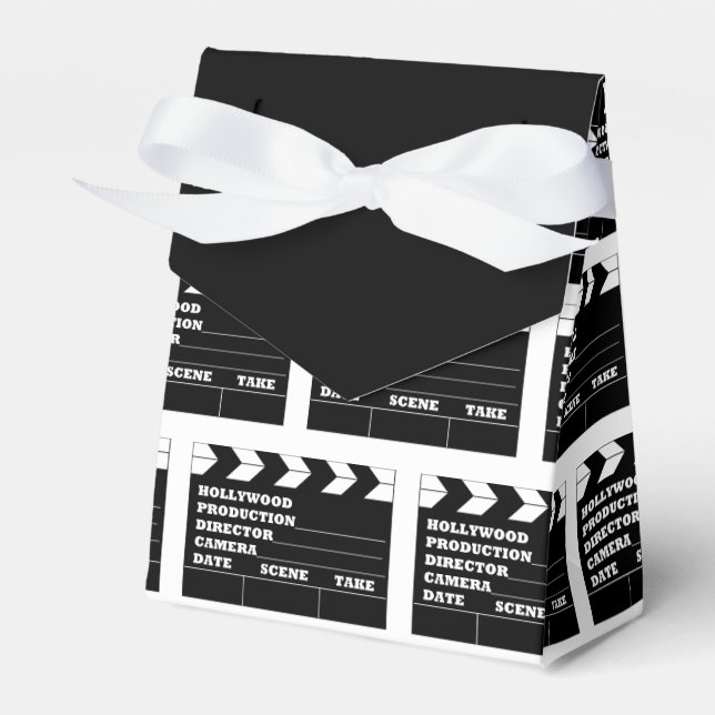 "Movies Clapboard" Favors Favor Boxes (Front Side)