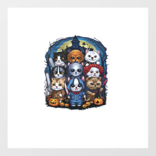 Movies Cute Halloween for Cat Kitty Lovers Long Sl Floor Decals
