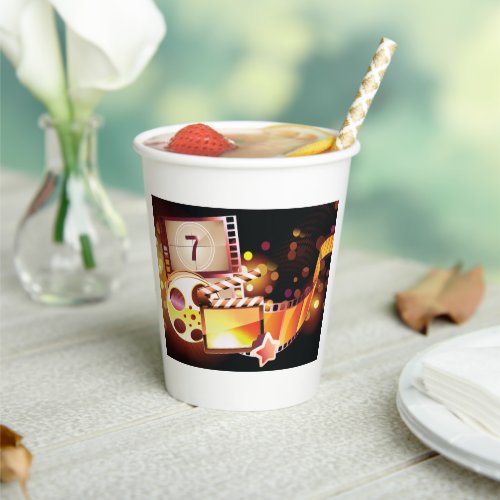 Movies Film Paper Cups