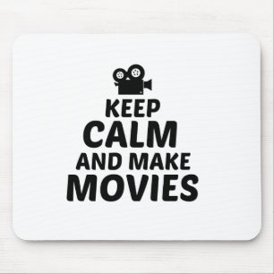 MOVIES KEEP CALM AND MAKE MOUSE PAD