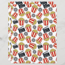 Movies & Popcorn Scrapbook Paper