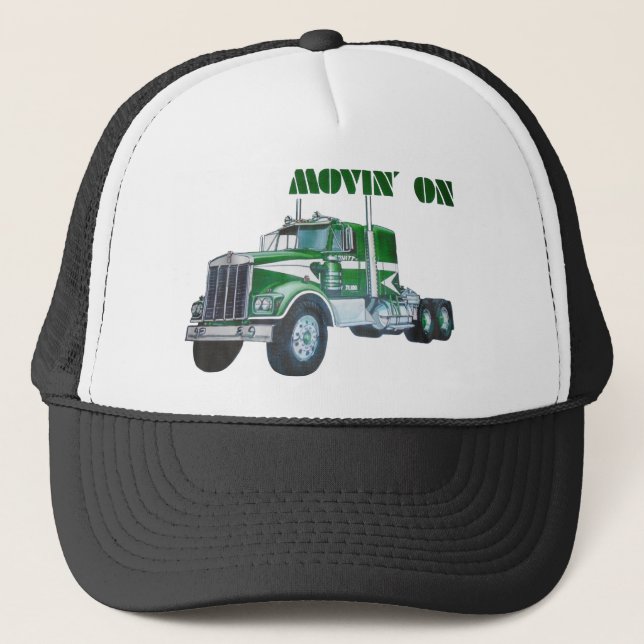 Movin' On Kenworth Trucker Hat (Front)