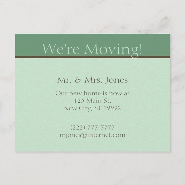 Moving Announcement (Front)