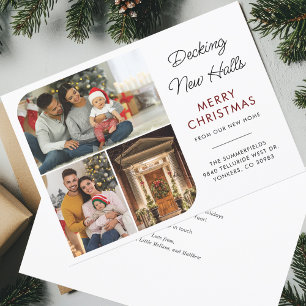 Moving Announcement Christmas Holiday Family Photo