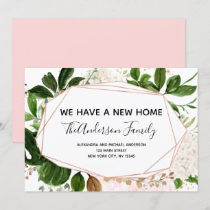Moving Announcement Eucalyptus Greenery