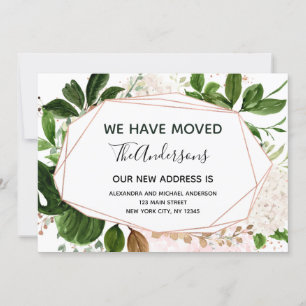 Moving Announcement Eucalyptus Greenery