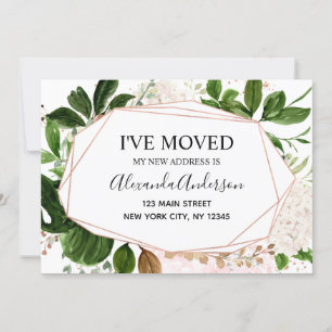 Moving Announcement Eucalyptus Greenery